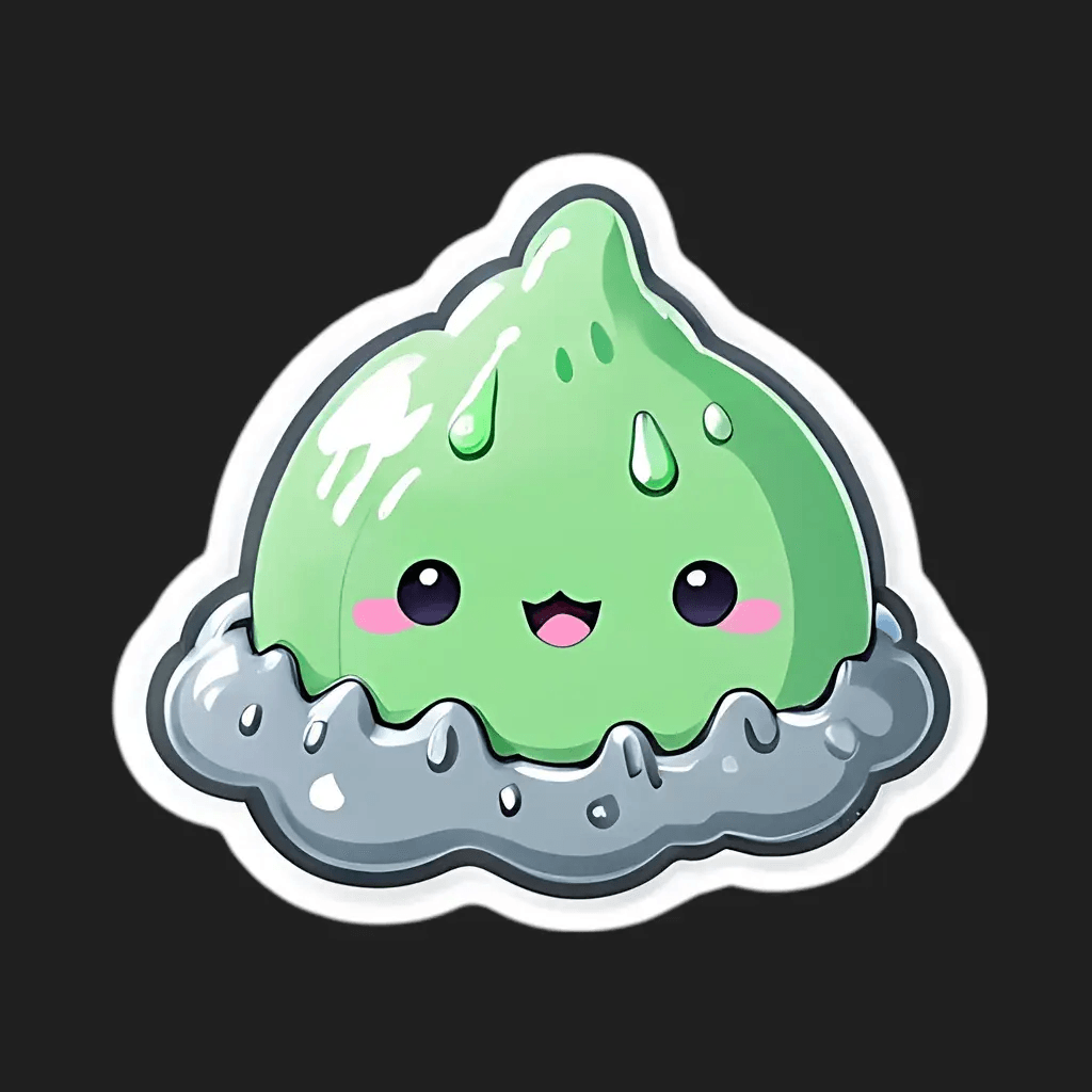 Cute Slime - UV DTF Sticker - Heat Press Transfer