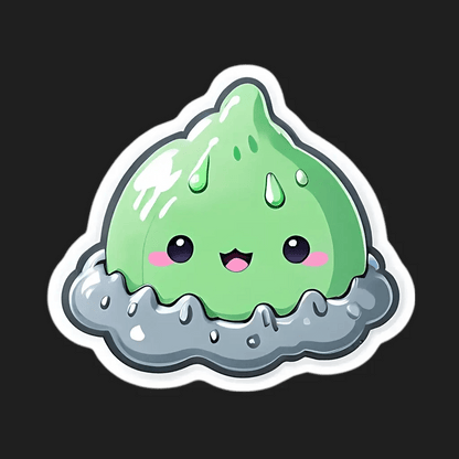 Cute Slime - UV DTF Sticker - Heat Press Transfer