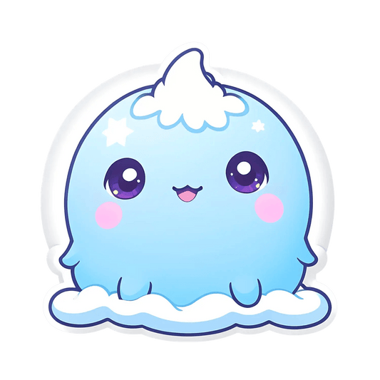 Cute Snow Ghost - Sticker - Heat Press Transfer