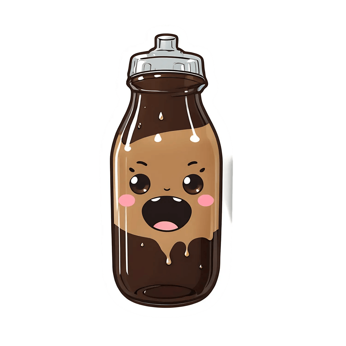 Cute Soda Bottle - Sticker - Heat Press Transfer
