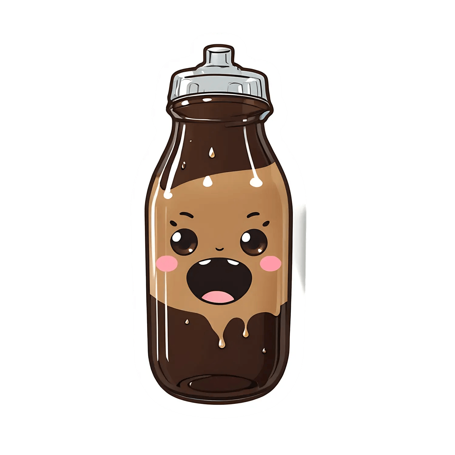 Cute Soda Bottle - Sticker - Heat Press Transfer