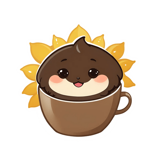 Cute Sunflower Hedgehog - Sticker - Heat Press Transfer