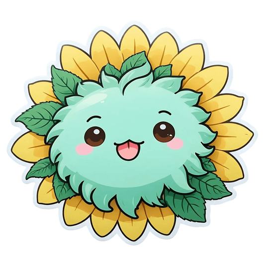 Cute Sunflower Sticker - Charming Floral Decor - Heat Press Transfer