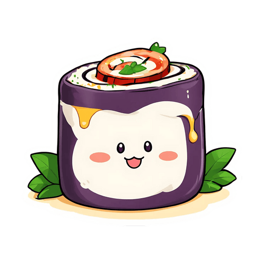 Cute Sushi Roll - Sticker - Heat Press Transfer