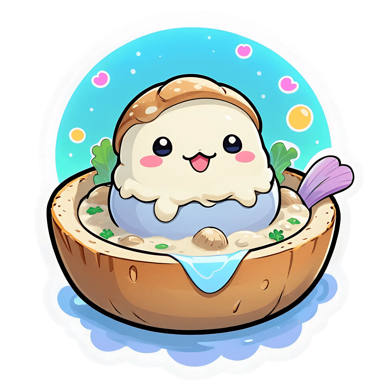 Cute Sushi Roll - Sticker - Heat Press Transfer