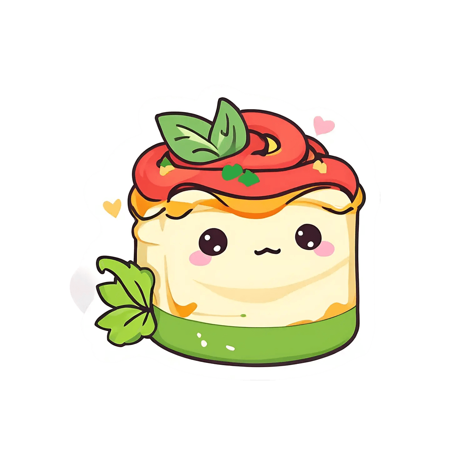 Cute Sushi Roll - Sticker - Heat Press Transfer