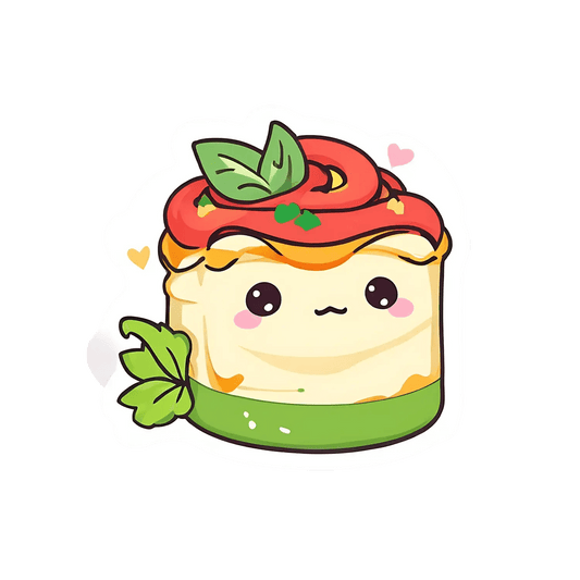 Cute Sushi Roll - Sticker - Heat Press Transfer
