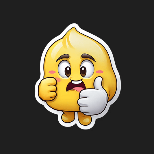 Cute Thumbs-Up Sticker - Emoji Style - Heat Press Transfer