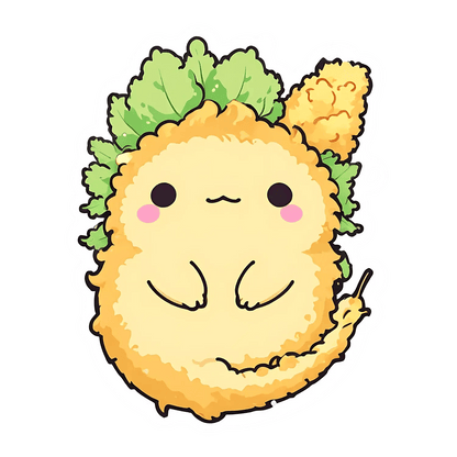 Cute Tofu Character - Sticker - Heat Press Transfer