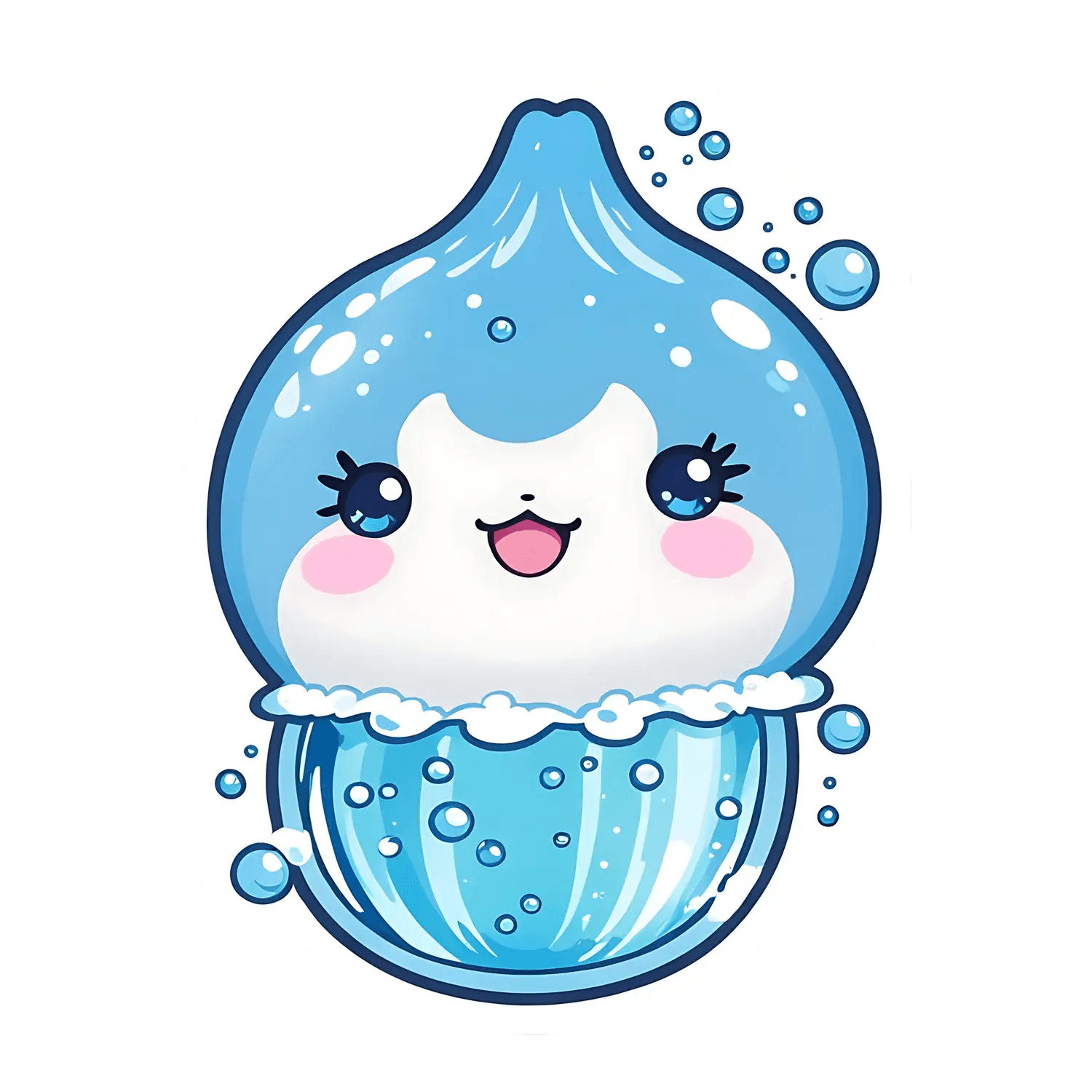 Cute Water Drop - Sticker - Heat Press Transfer