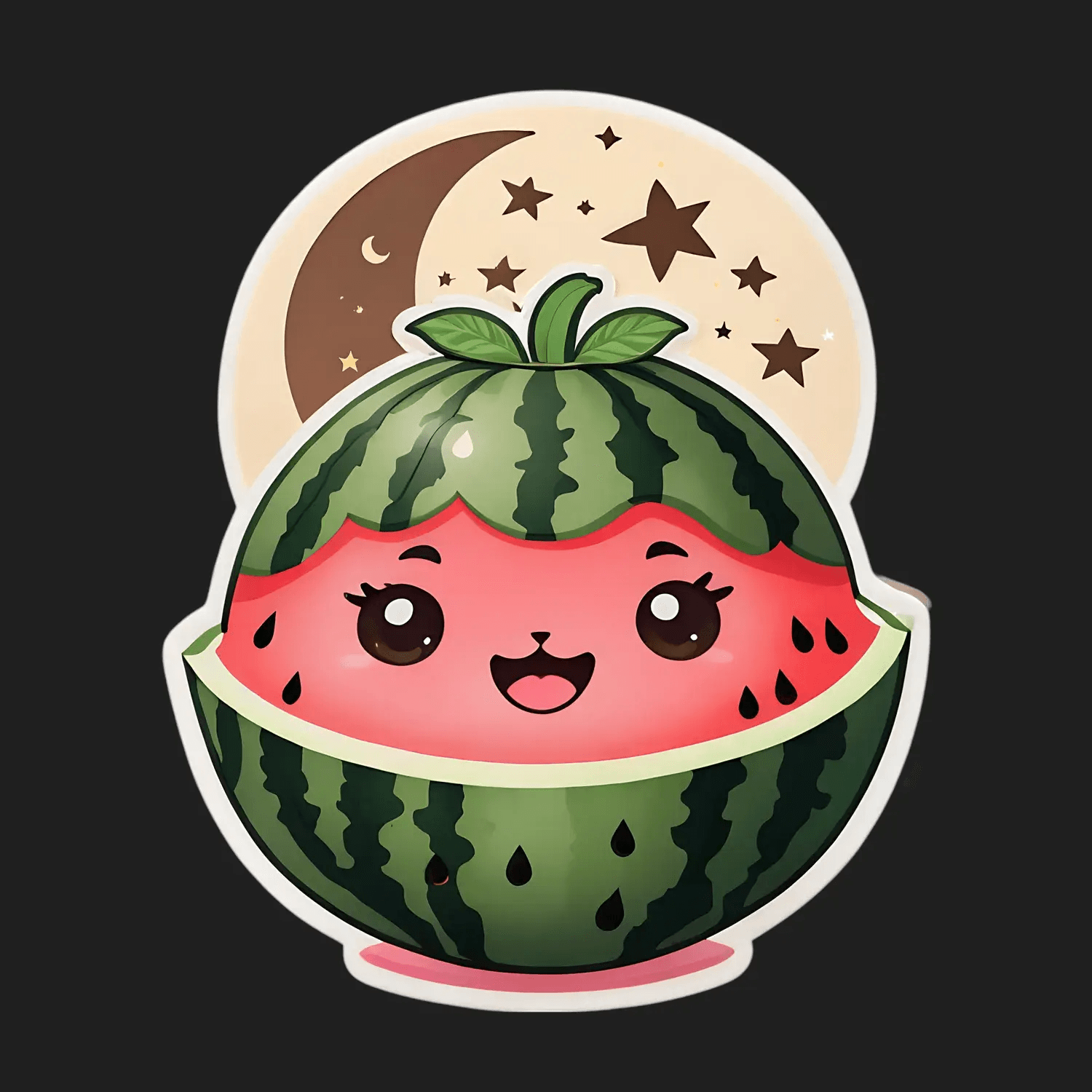 Cute Watermelon - Sticker - Heat Press Transfer