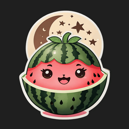 Cute Watermelon - Sticker - Heat Press Transfer