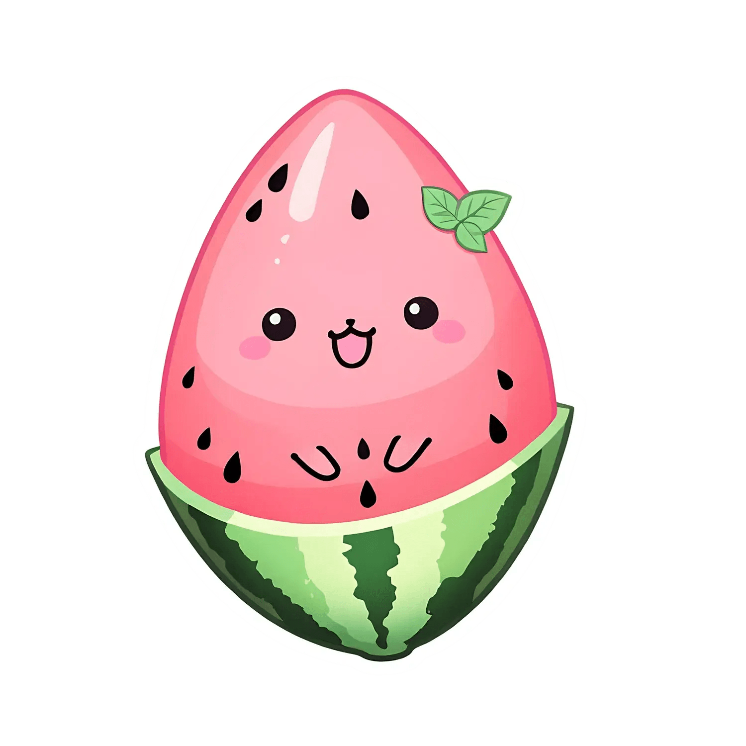 Cute Watermelon - UV Sticker - Heat Press Transfer