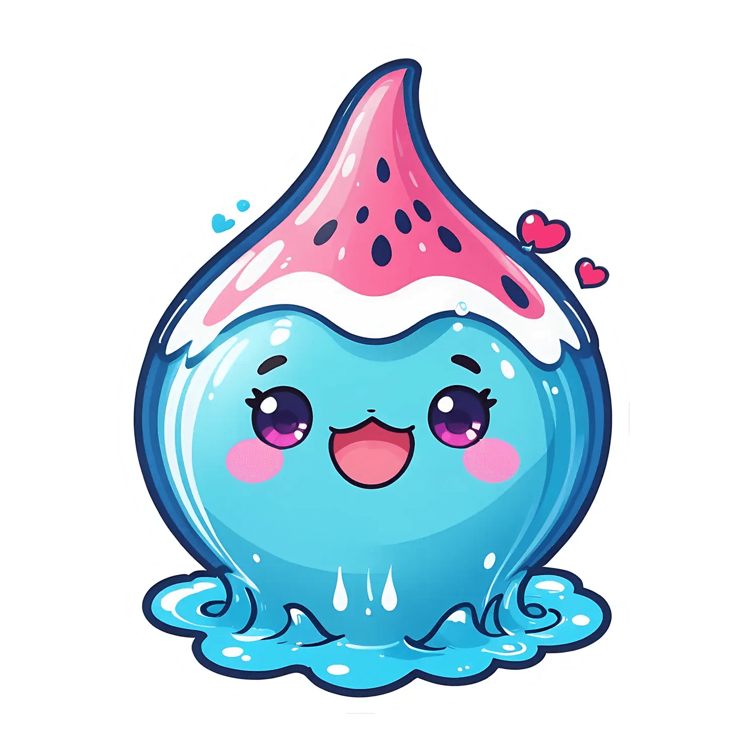 Cute Whale - Sticker - Heat Press Transfer