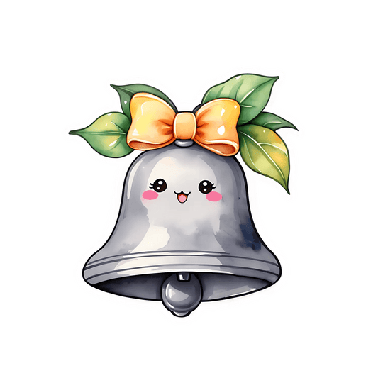Cute Bell Character - Sticker - Heat Press Transfer