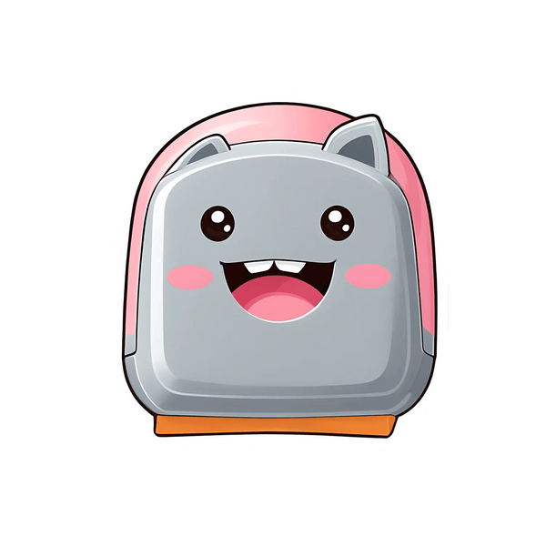 Cute Cat Backpack - Sticker – Heat Press Transfer