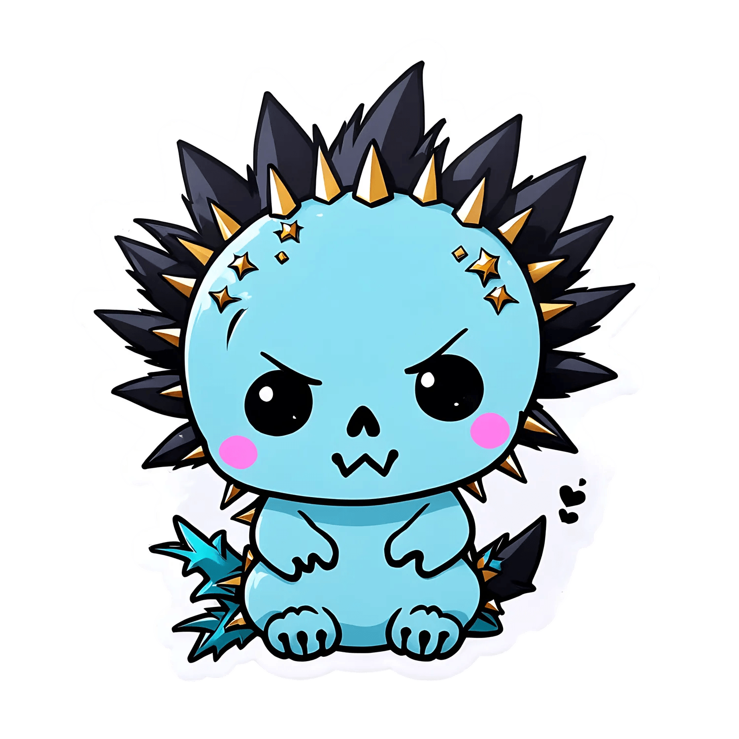 Cute Dragon Sticker - Colorful Cartoon Design - Heat Press Transfer