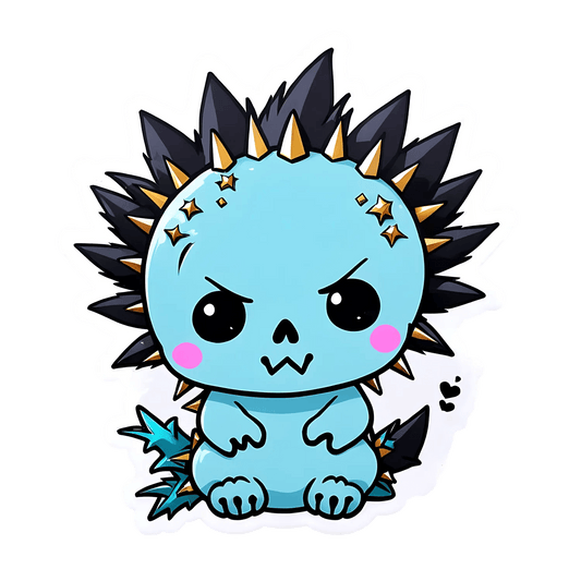 Cute Dragon Sticker - Colorful Cartoon Design - Heat Press Transfer