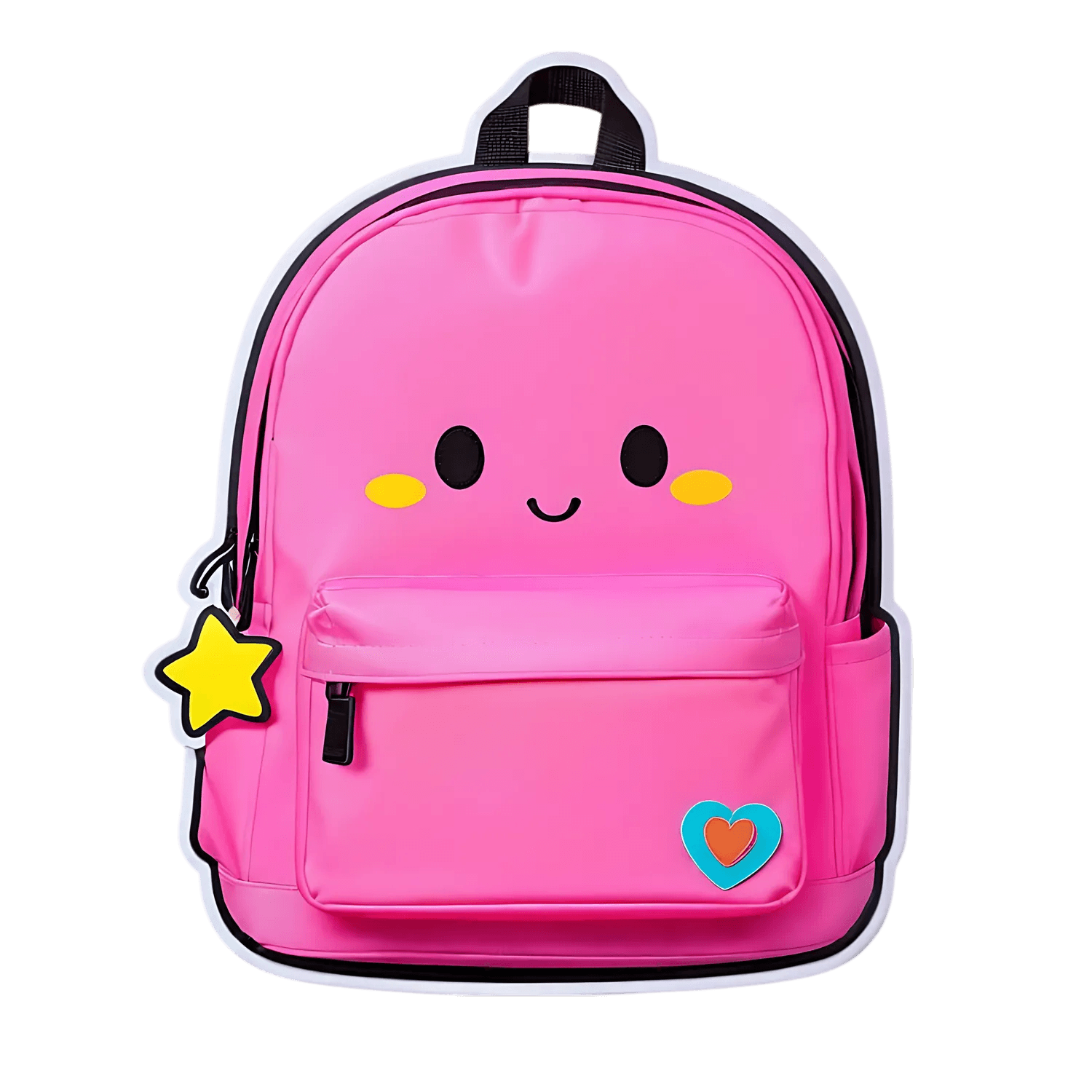 Cute Face Backpack - Sticker - Heat Press Transfer