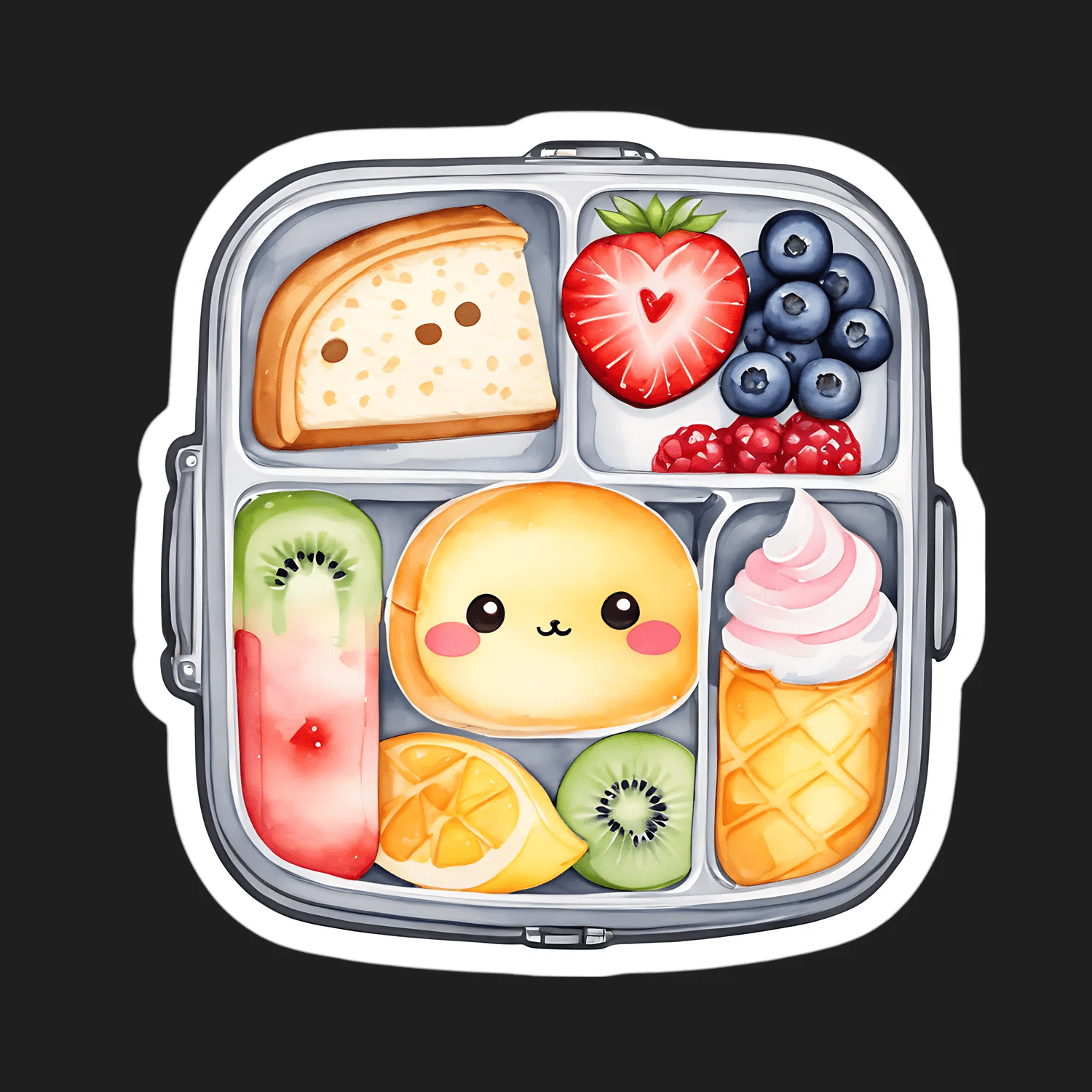 Cute Food Icons - Sticker - Heat Press Transfer