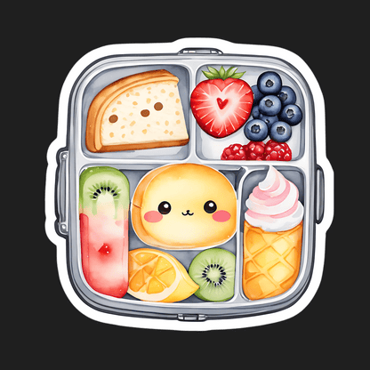 Cute Food Icons - Sticker - Heat Press Transfer