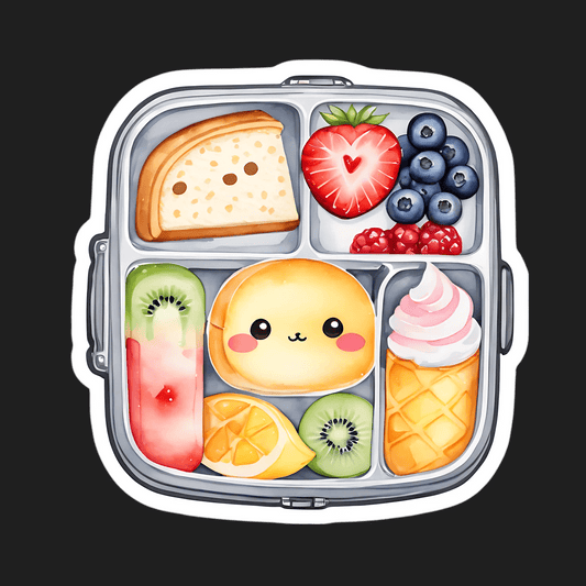 Cute Food Icons - Sticker - Heat Press Transfer