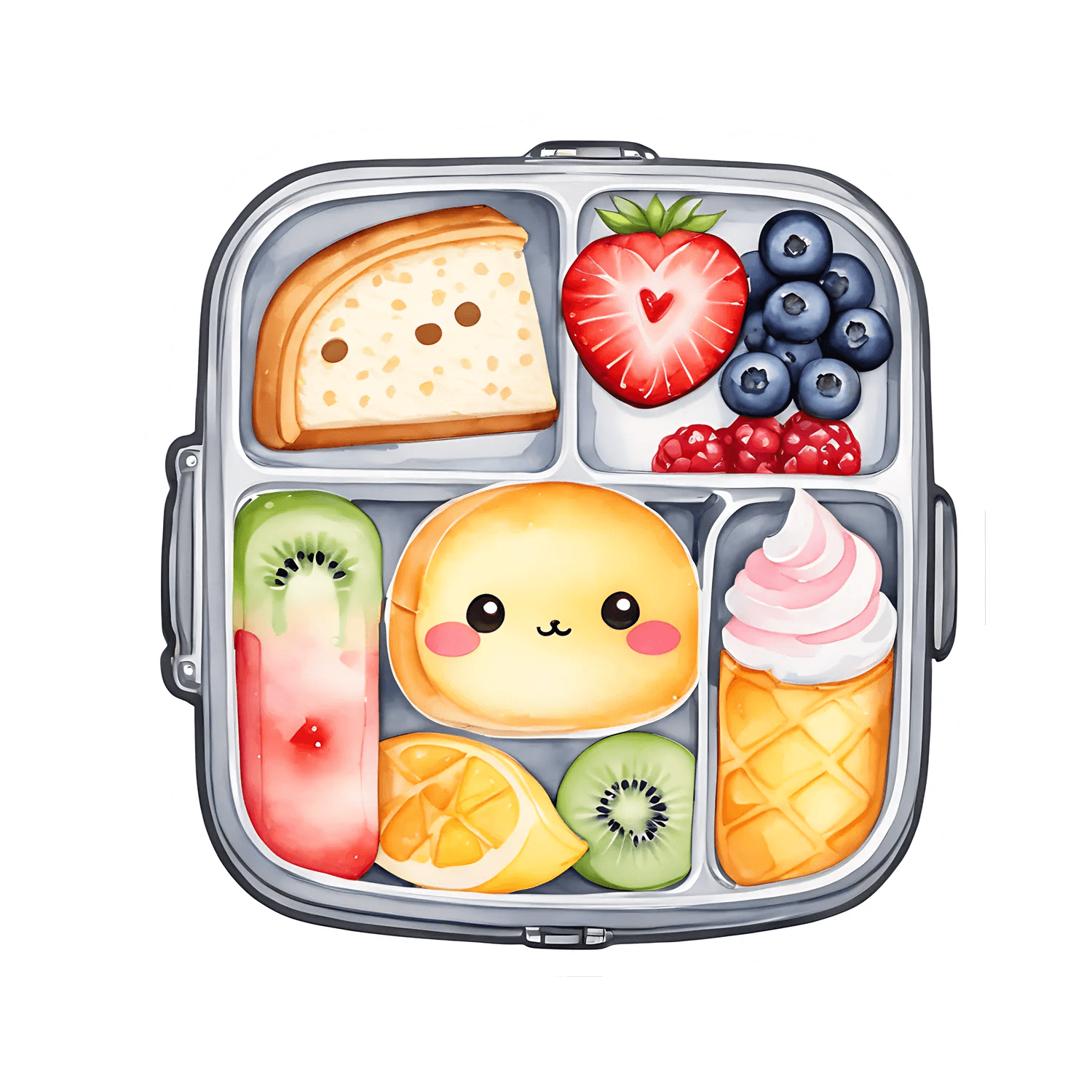 Cute Food Icons - Sticker - Heat Press Transfer
