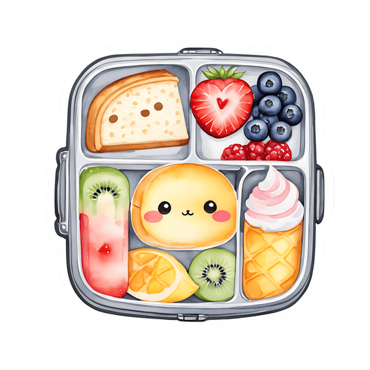 Cute Food Icons - Sticker - Heat Press Transfer
