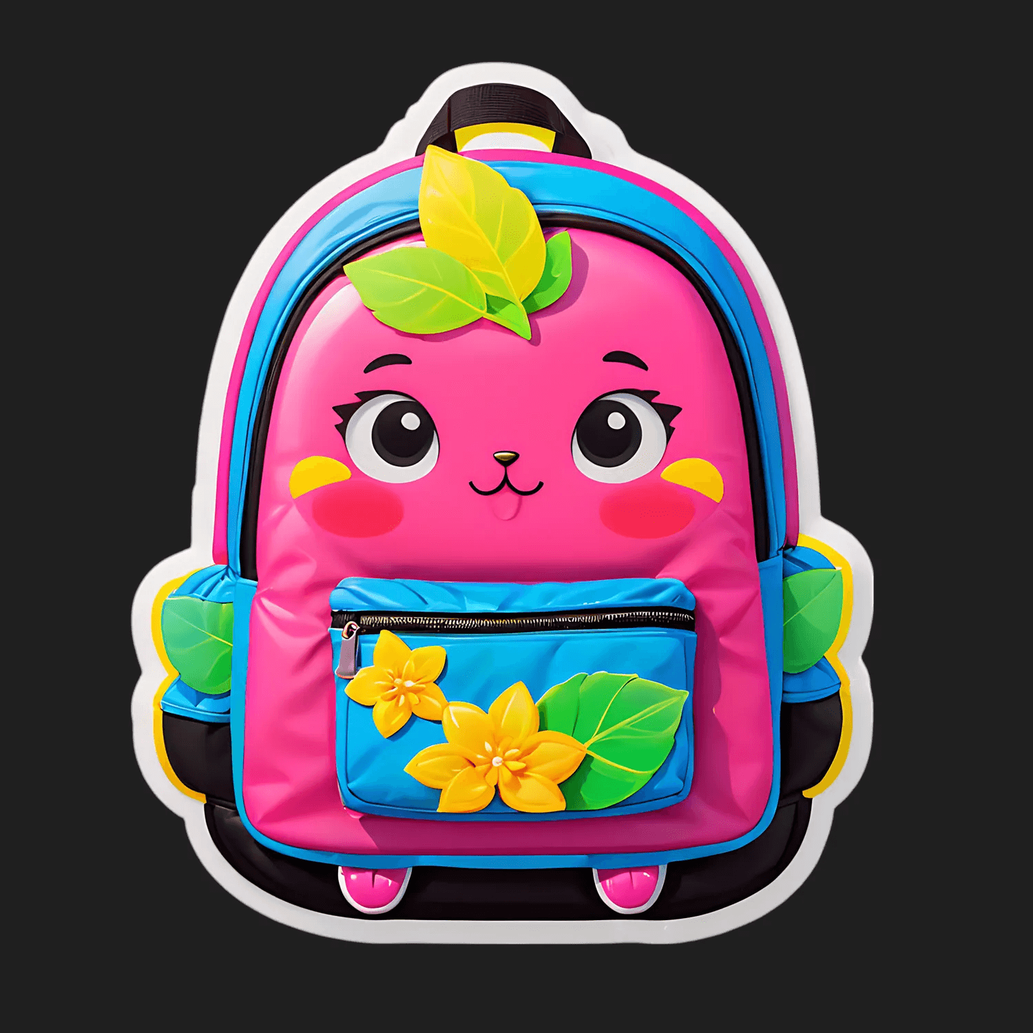 Cute Fruit Backpack - Sticker - Heat Press Transfer