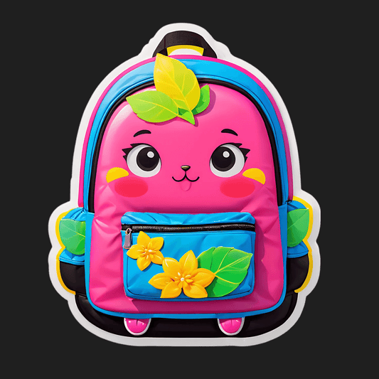 Cute Fruit Backpack - Sticker - Heat Press Transfer