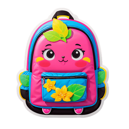Cute Fruit Backpack - Sticker - Heat Press Transfer