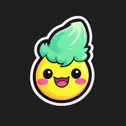 Cute Lemon Sticker - Vibrant and Adorable - Heat Press Transfer