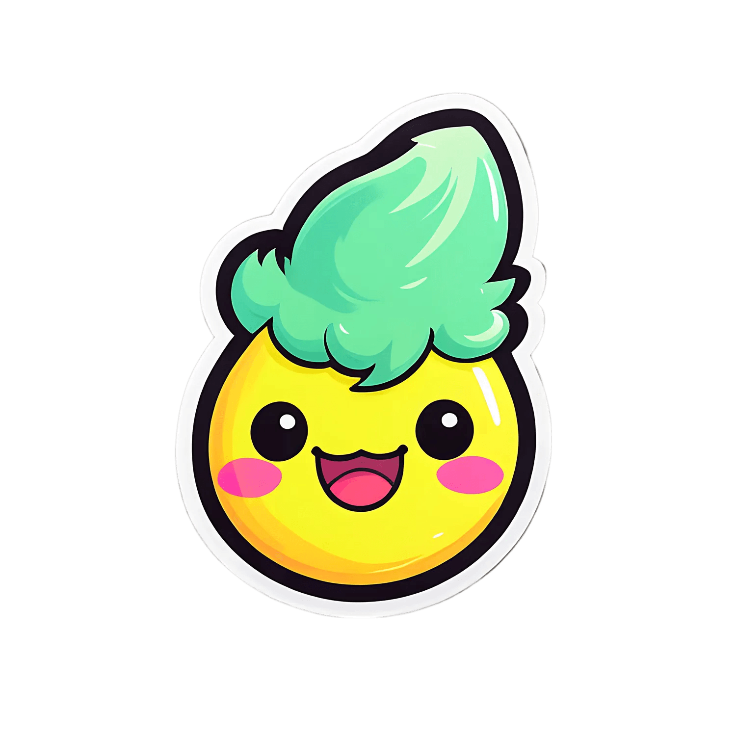 Cute Lemon Sticker - Vibrant and Adorable - Heat Press Transfer