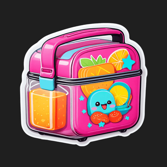 Cute Lunchbox Sticker - Colorful and Fun - Heat Press Transfer