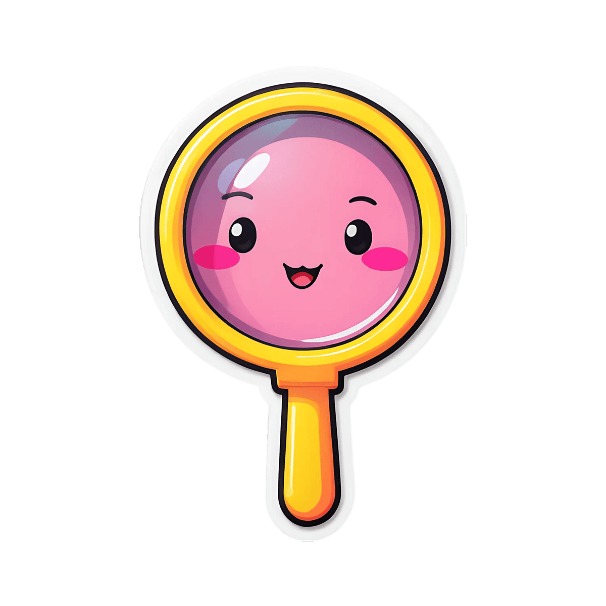 Cute Magnifying Glass - Sticker – Heat Press Transfer