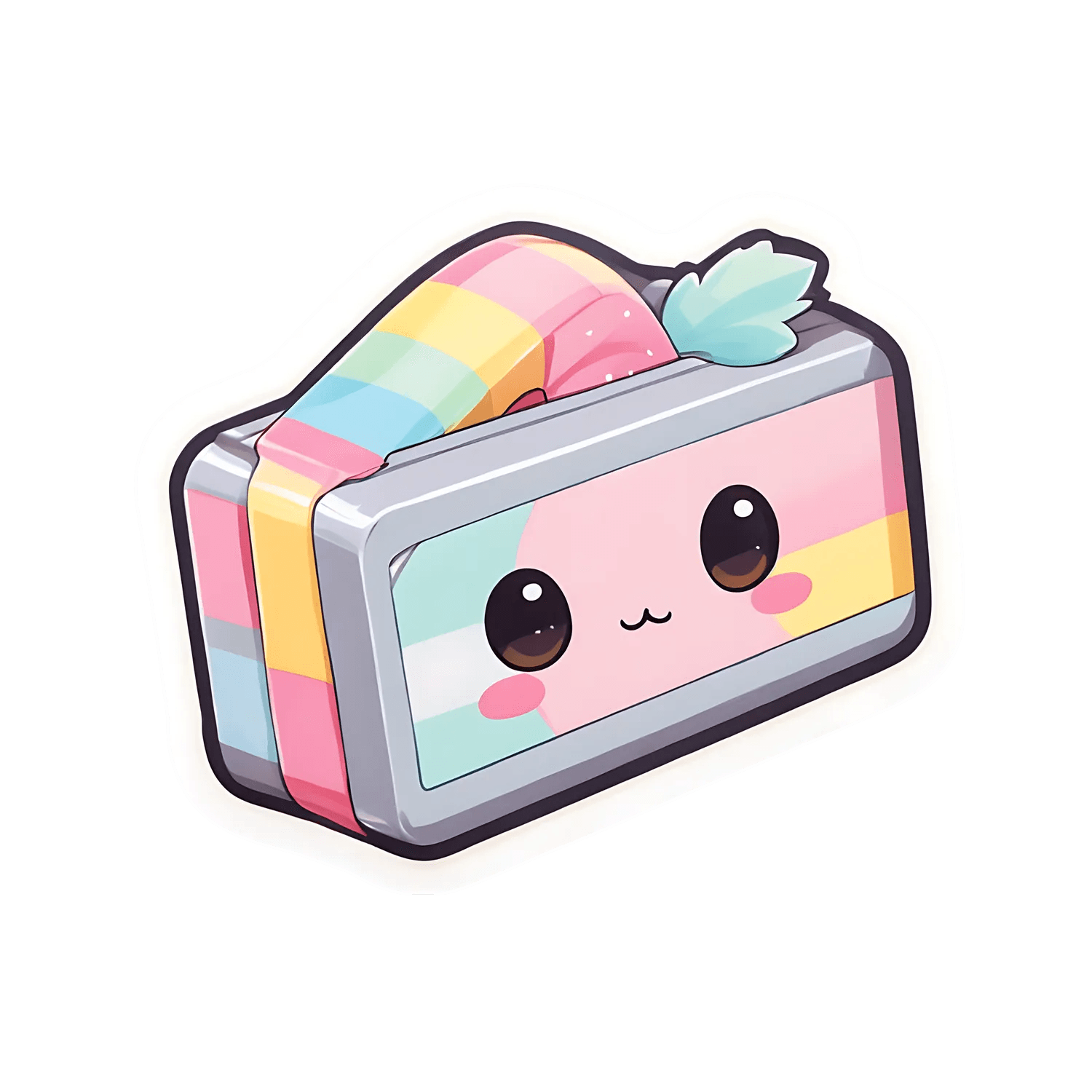 Cute Rainbow Sticker - UV DTF - Heat Press Transfer