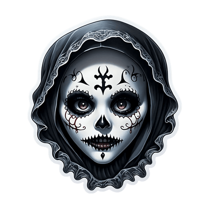 Day of the Dead - UV Artistic Sticker - Heat Press Transfer