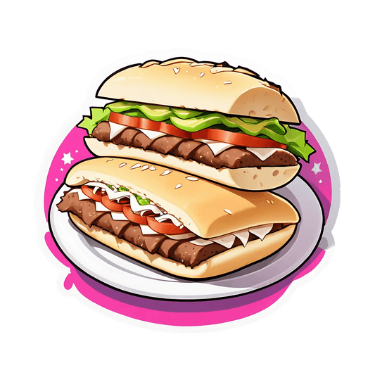Delicious Burger - Sticker - Heat Press Transfer