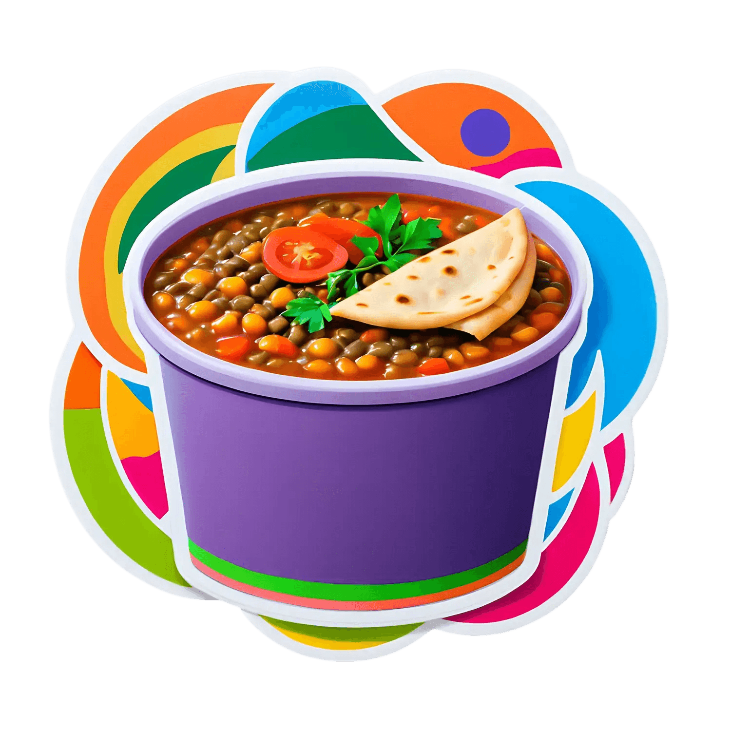 Delicious Soup - Food Sticker - Heat Press Transfer