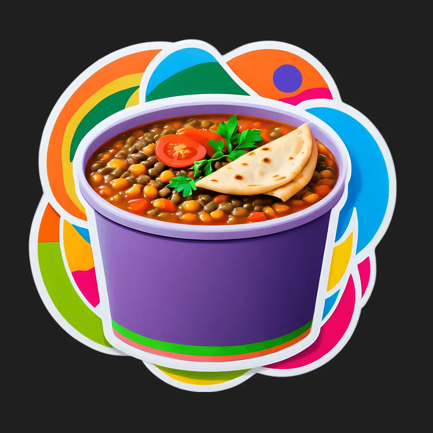 Delicious Soup - Food Sticker - Heat Press Transfer
