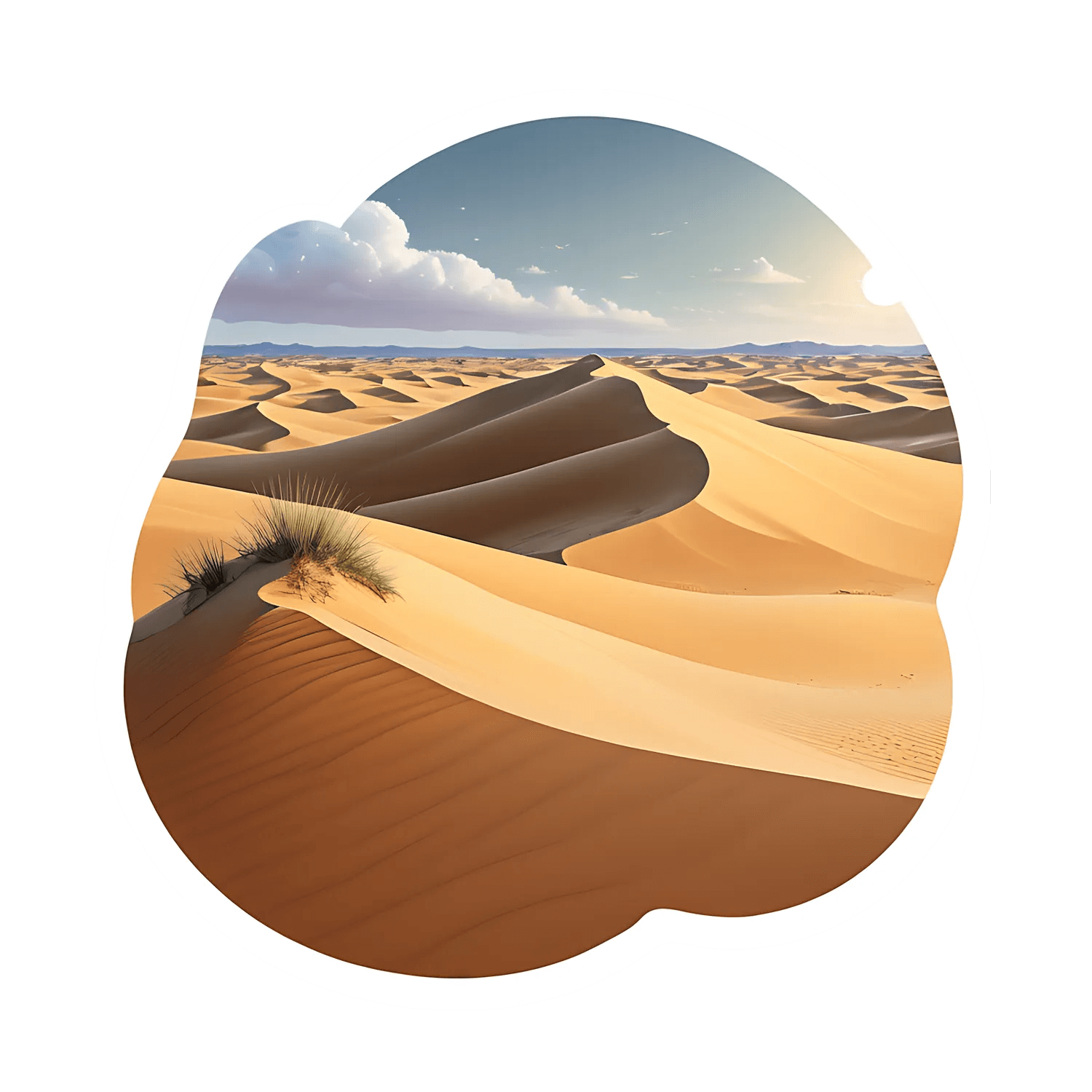 Desert Dunes UV-DTF Sticker - Heat Press Transfer