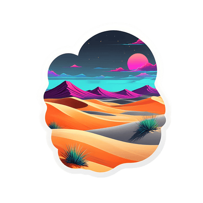 Desert Sunset Glow - Sticker - Heat Press Transfer
