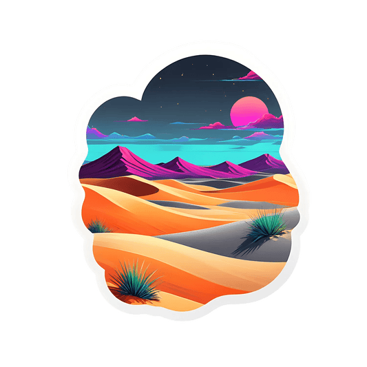 Desert Sunset Glow - Sticker - Heat Press Transfer