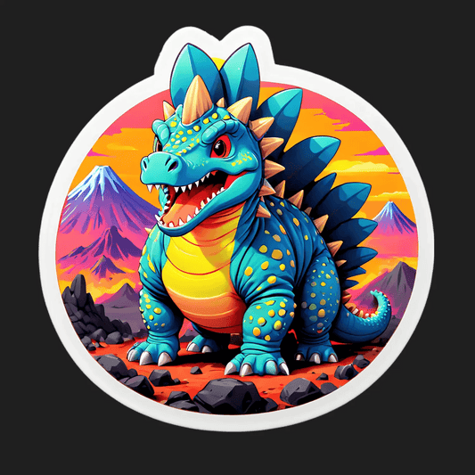 Dinosaur Adventure - Colorful UV Sticker - Heat Press Transfer