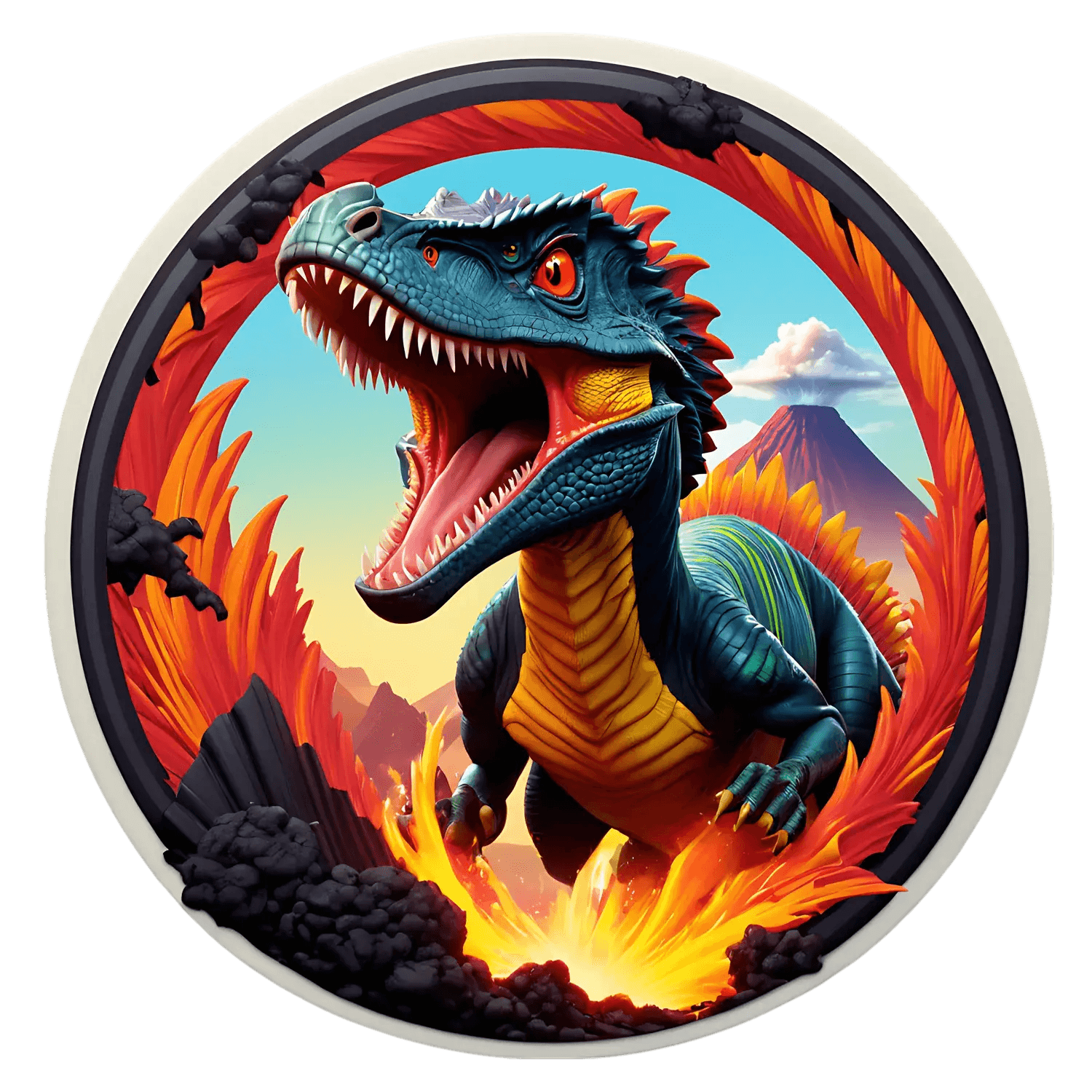 Dinosaur Adventure - UV DTF Sticker - Heat Press Transfer