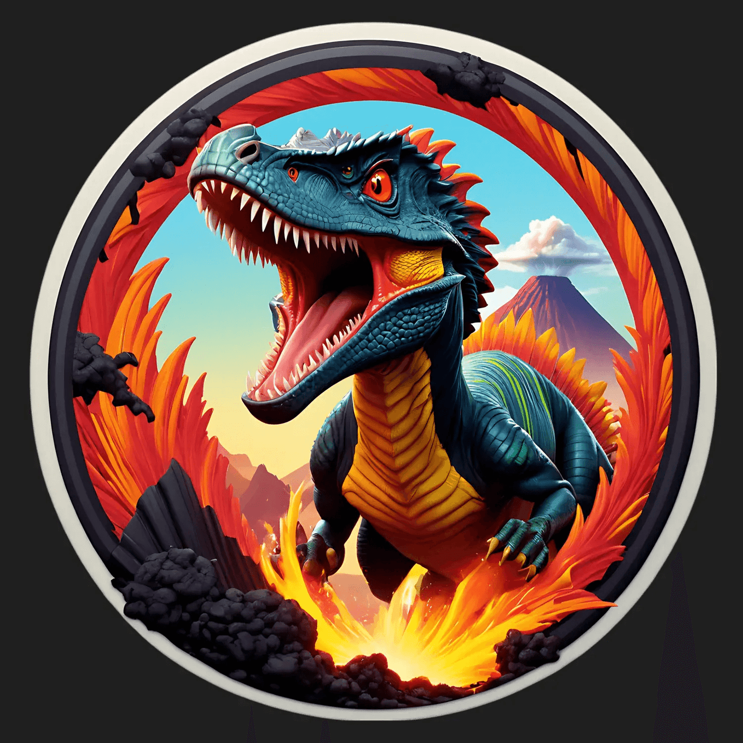 Dinosaur Adventure - UV DTF Sticker - Heat Press Transfer