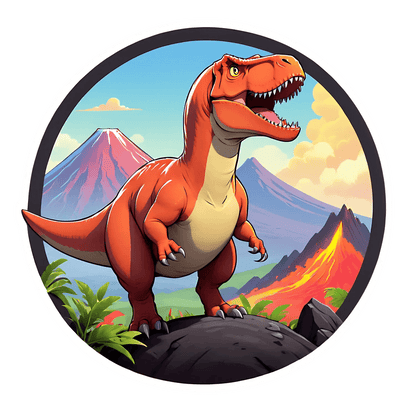 Dinosaur Adventure - UV DTF Sticker - Heat Press Transfer