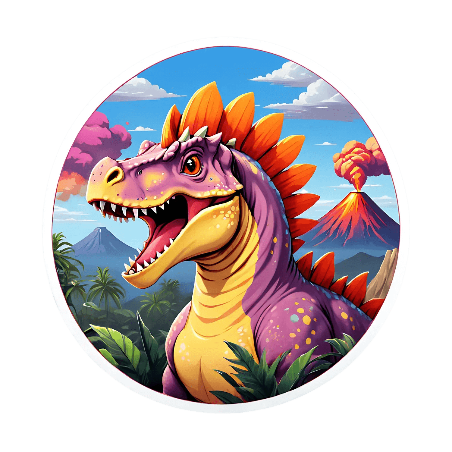 Dinosaur Adventure - UV DTF Sticker - Heat Press Transfer