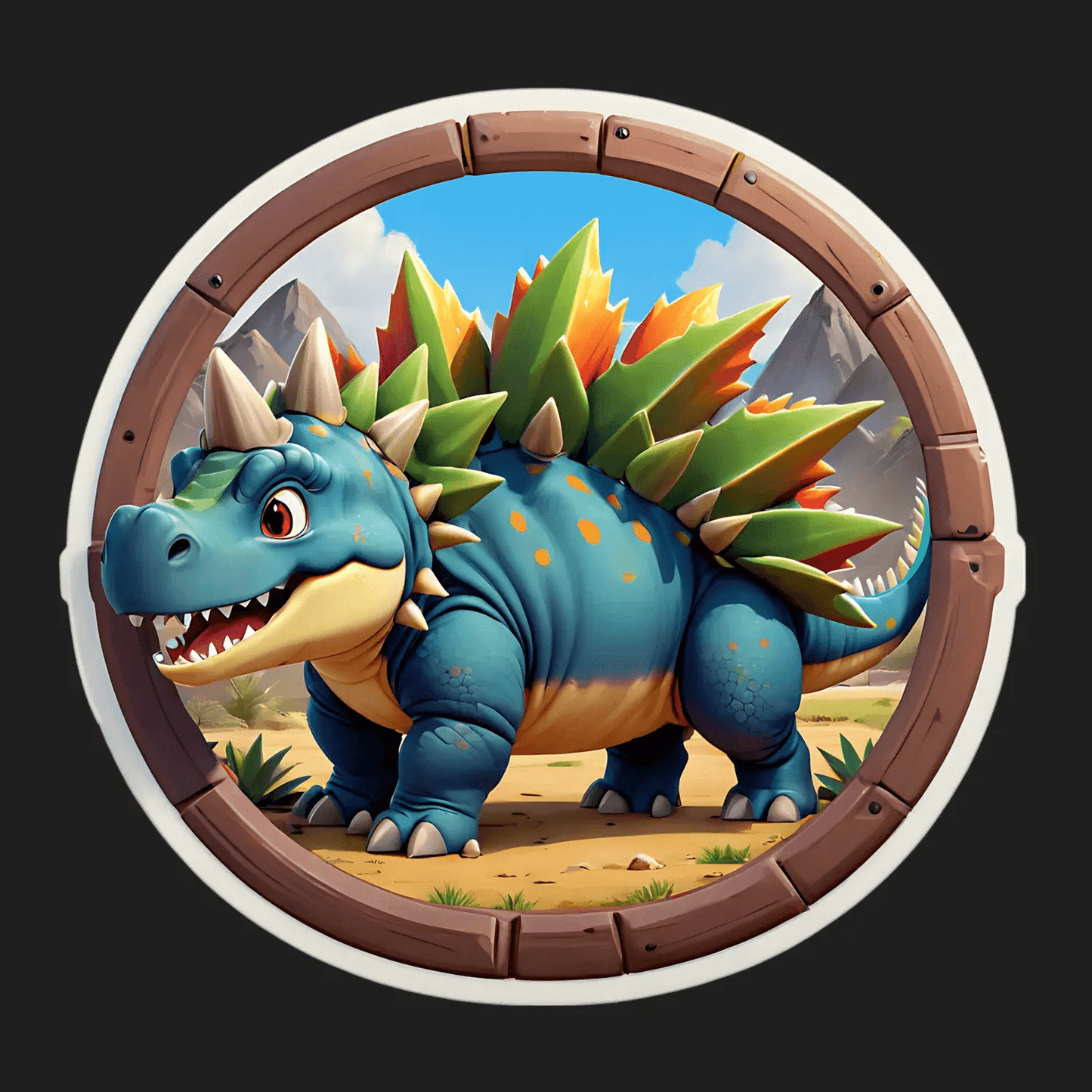 Dinosaur Adventure - UV DTF Sticker - Heat Press Transfer