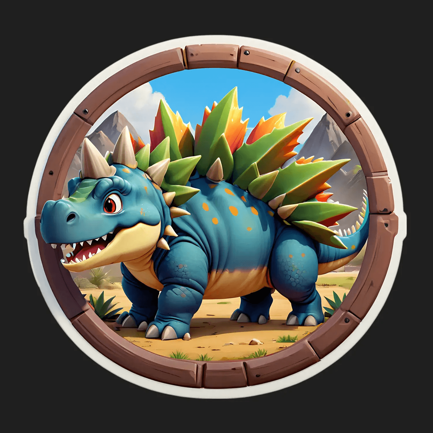 Dinosaur Adventure - UV DTF Sticker - Heat Press Transfer